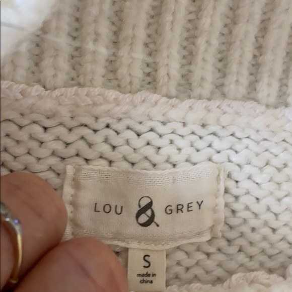 Women’s Cream Lou & Grey Tunic Sweater, Sz Small - Picture 3 of 8